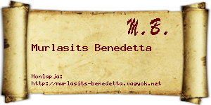 Murlasits Benedetta névjegykártya